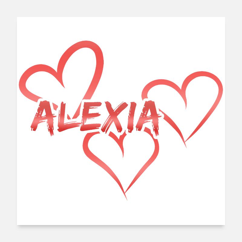 Prénom Alexia Poster 60 x 60 cm
