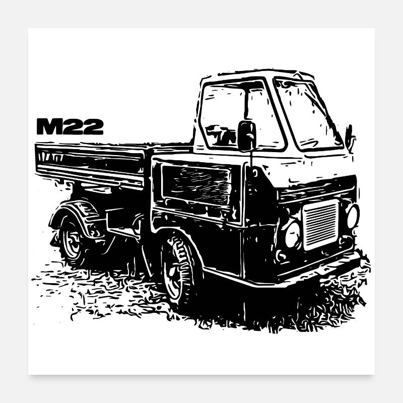 Multivoiture M22 Poster 60 x 60 cm