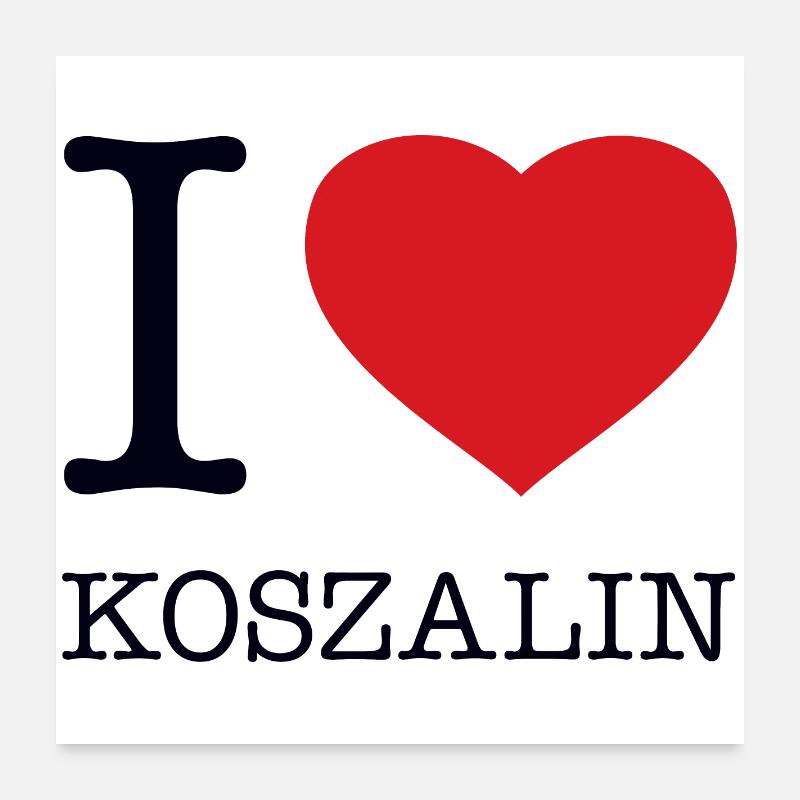 J’ADORE KOSZALIN Poster 60 x 60 cm
