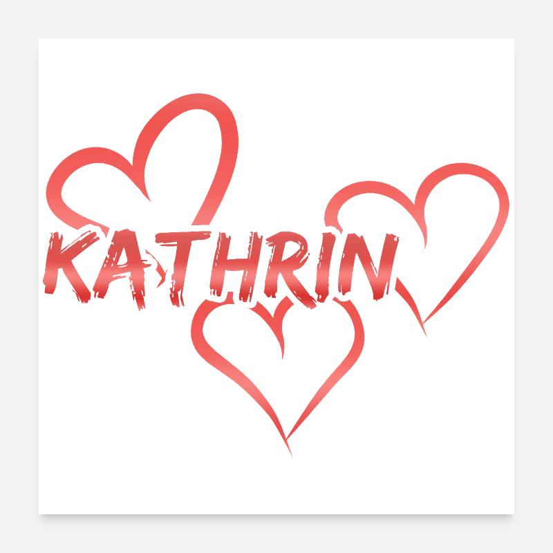 Kathrin as a first name Poster 24" x 24" (60x60 cm)