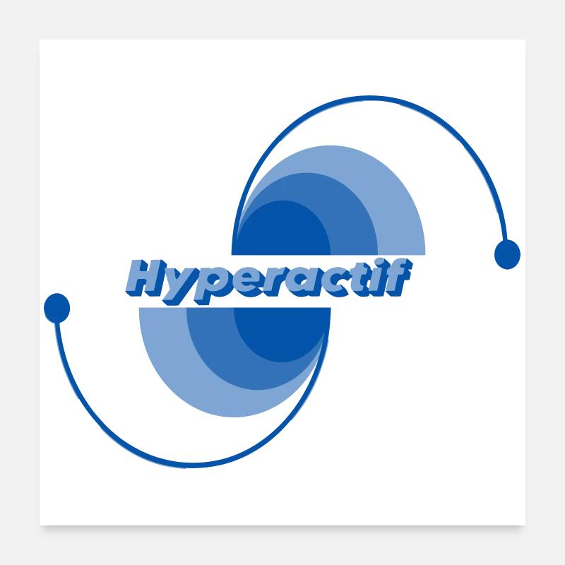 Hyperaktiv Poster 60x60 cm