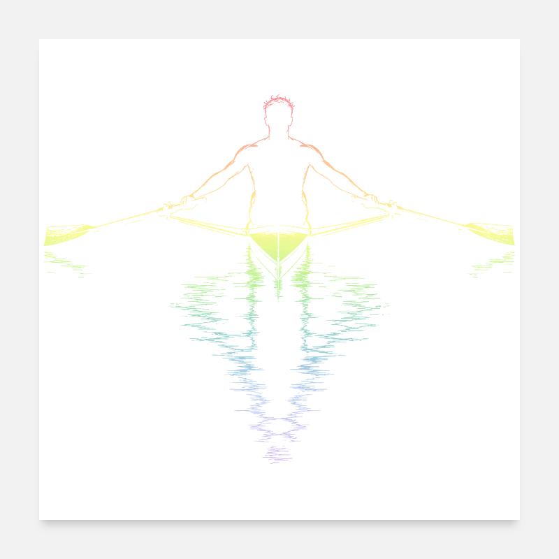 Rudern Poster 60x60 cm