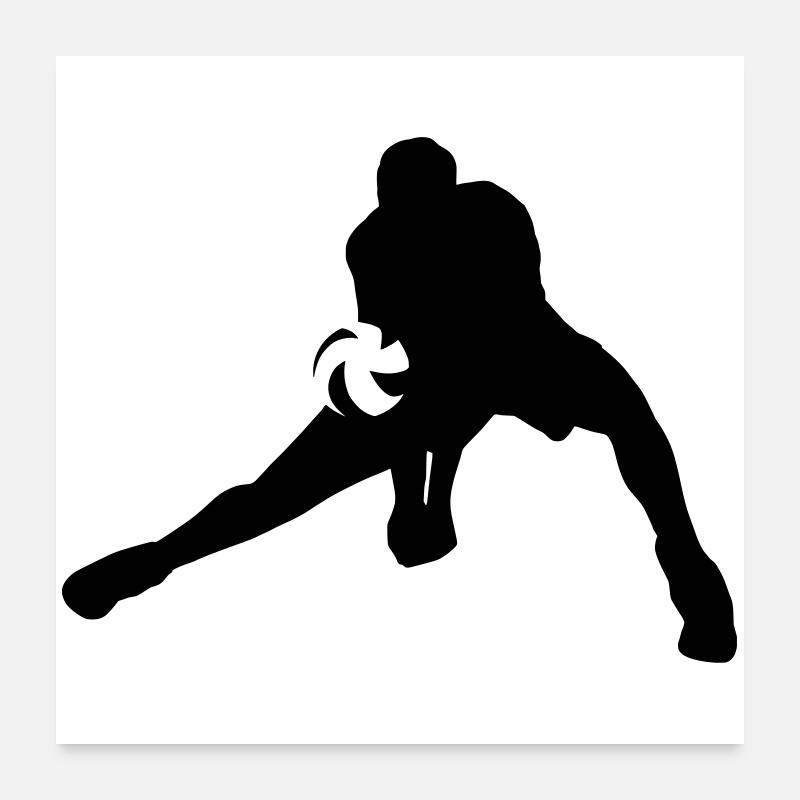 Volleyball Poster 24" x 24" (60x60 cm)