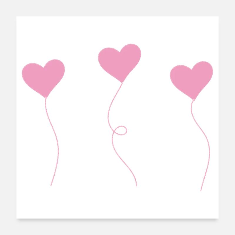 cœur Poster 60 x 60 cm