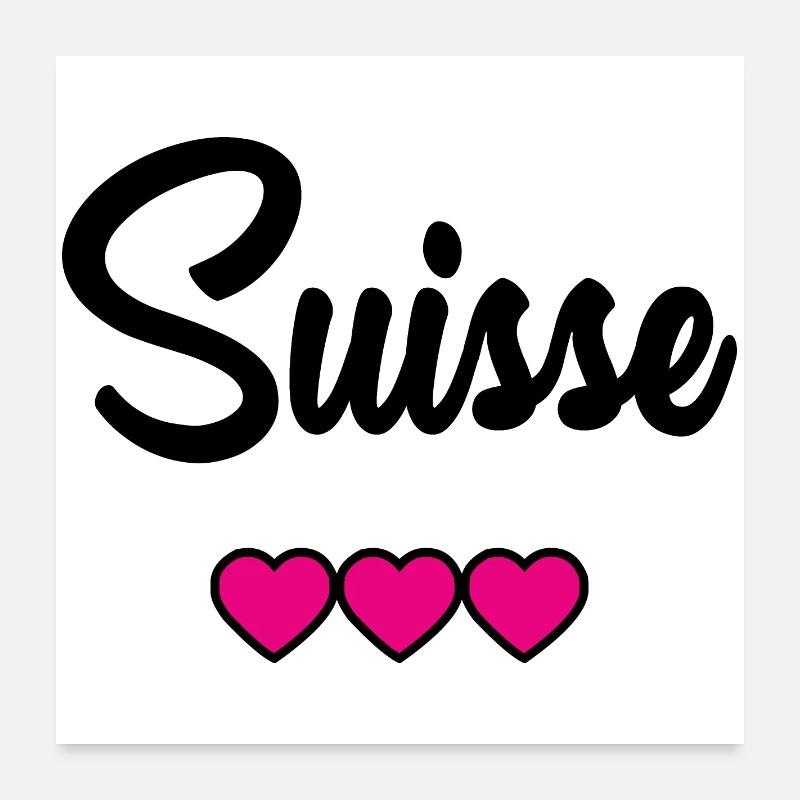 SWITZERLAND Poster 24" x 24" (60x60 cm)