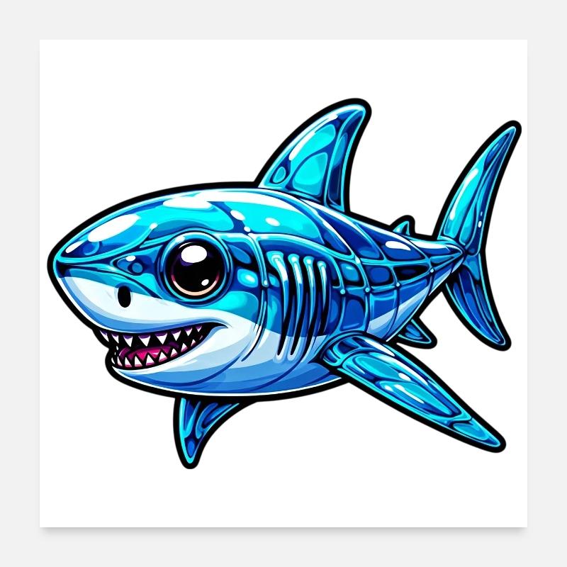 Requin Poster 60 x 60 cm