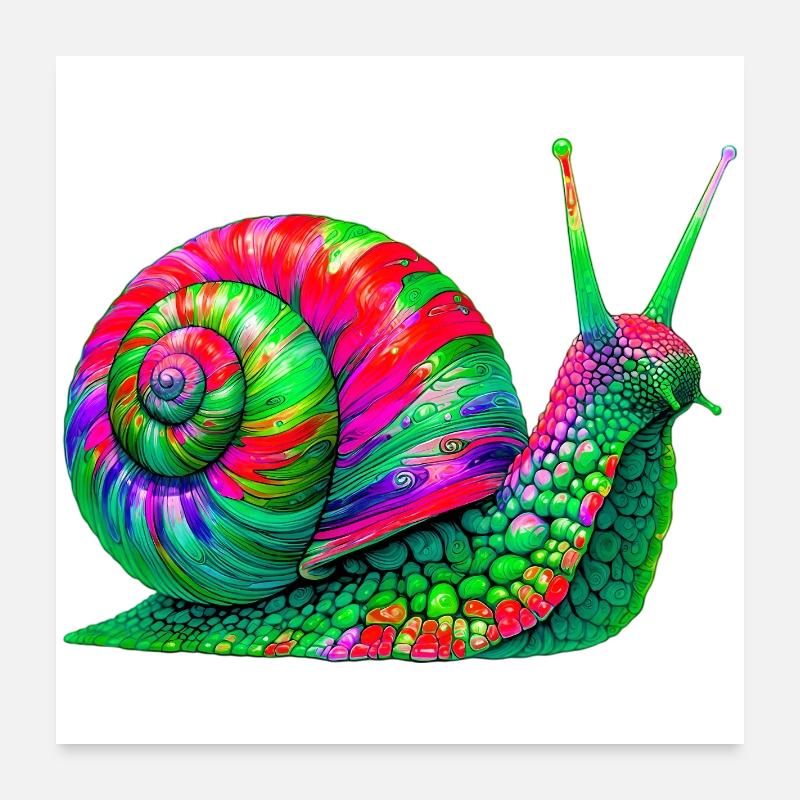 Escargot Poster 60 x 60 cm
