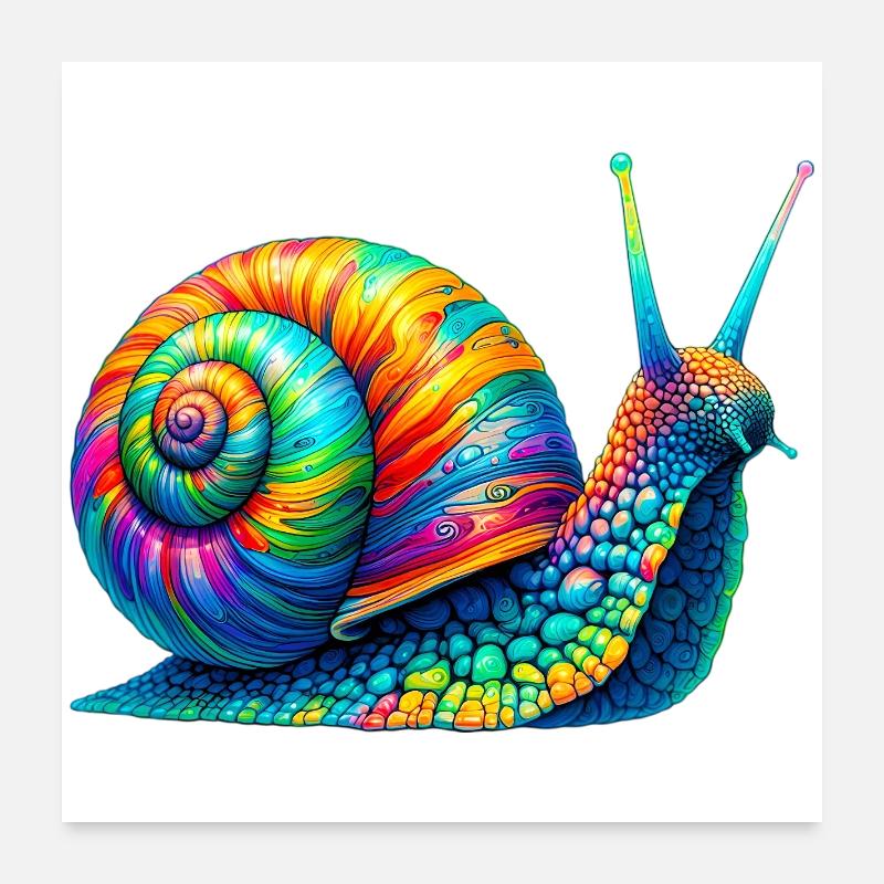 Escargot Poster 60 x 60 cm