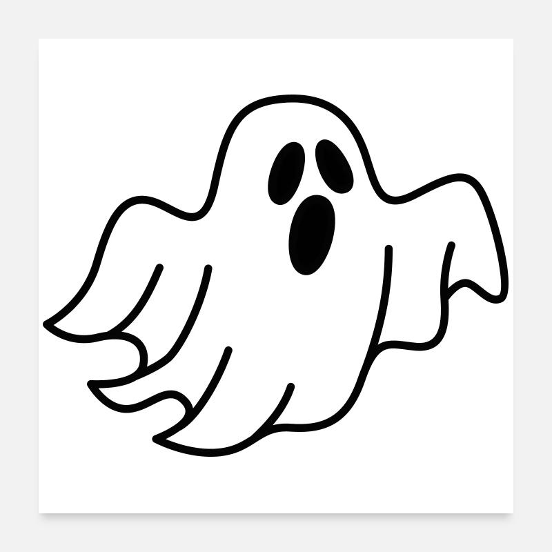 Geist oder Gespenst Poster 60x60 cm