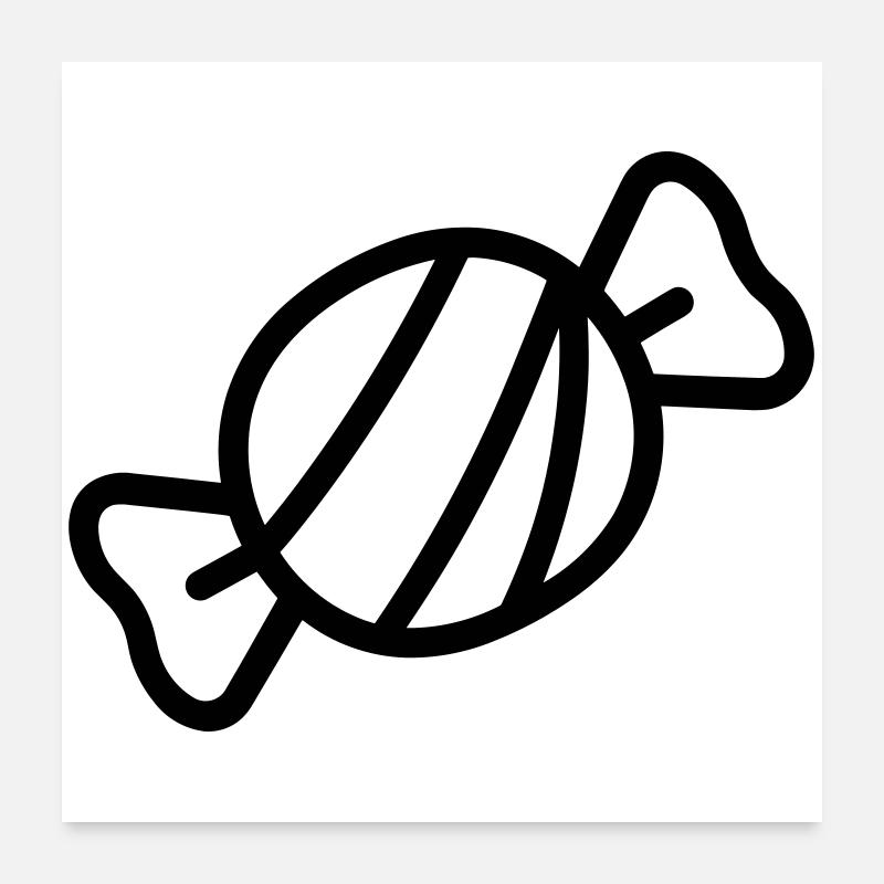 Bonbon Poster 60 x 60 cm