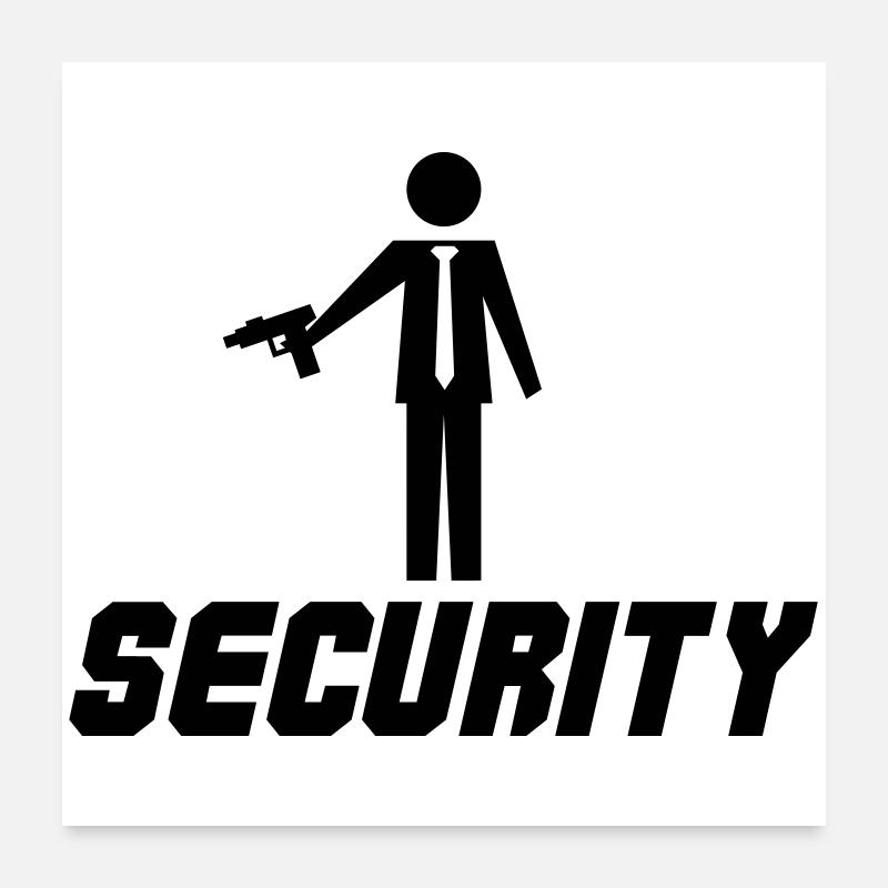 Security Poster 24" x 24" (60x60 cm)