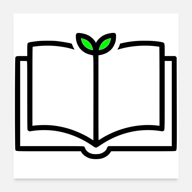 Book Plant Growth Learning Poster 24" x 24" (60x60 cm)