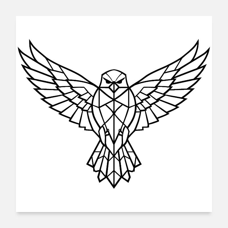 Oiseau Poster 60 x 60 cm