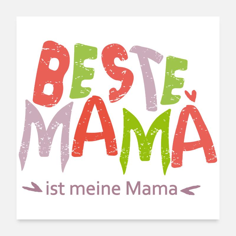 Beste Mama  Poster 60x60 cm