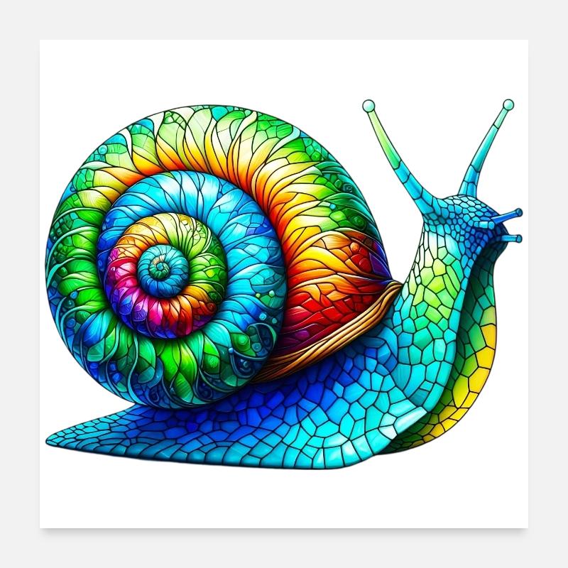 Escargot Poster 60 x 60 cm