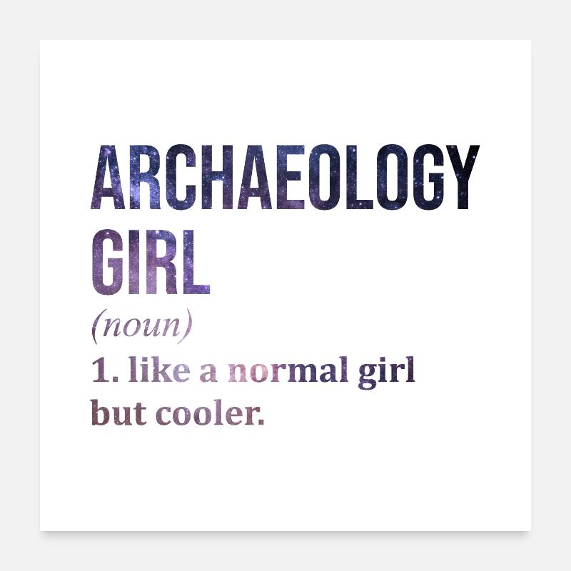 Archaeology Poster 24" x 24" (60x60 cm)
