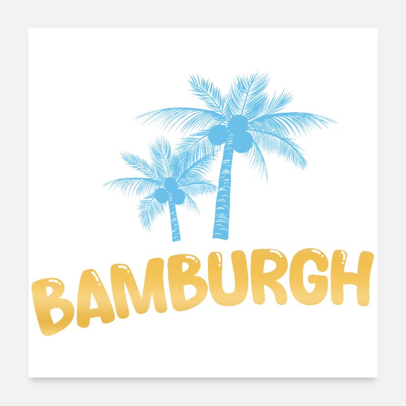 Cadeau pour Bamburgh Poster 60 x 60 cm