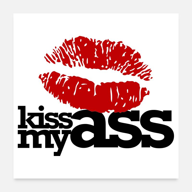 leck mich am arsch Poster 60x60 cm