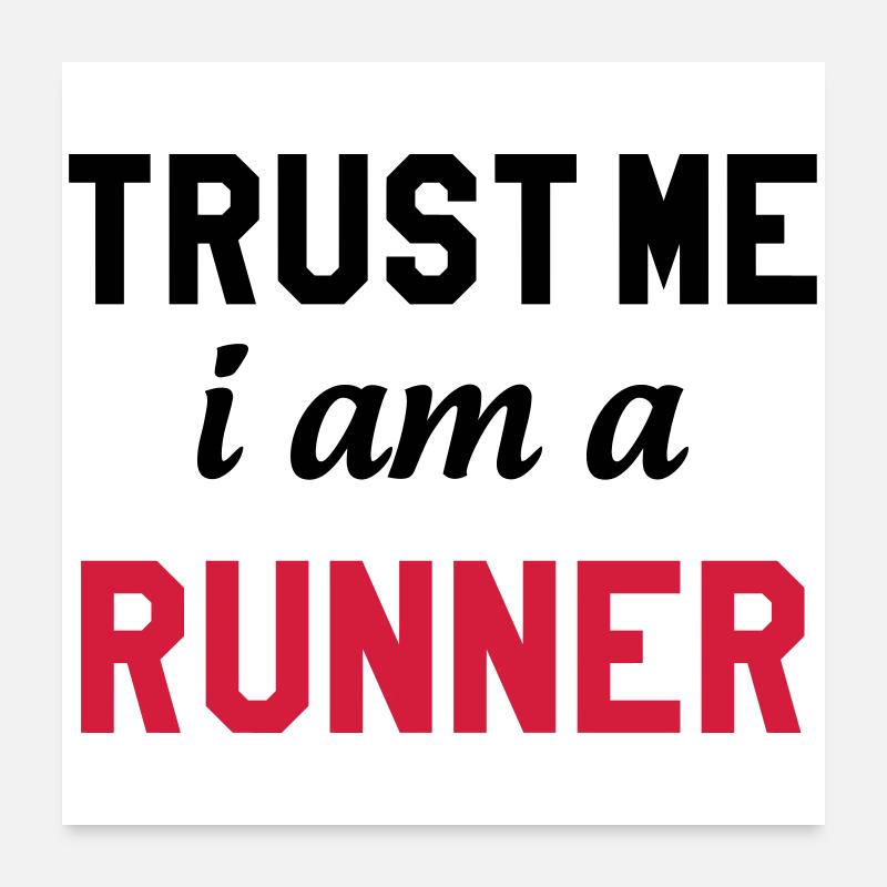Course à Pied / Running / Jogging / Coureur Poster 60 x 60 cm