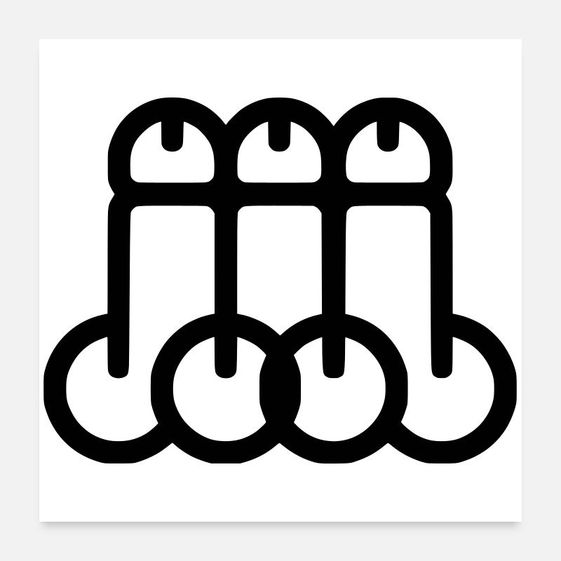 Dicks Poster 60 x 60 cm