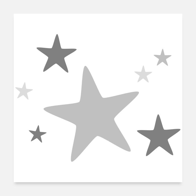 Star group multicolored Poster 24" x 24" (60x60 cm)