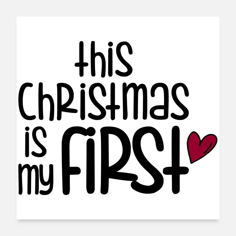 Premier Noël Poster 60 x 60 cm