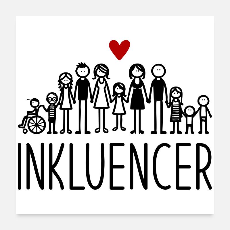 Inkluencer Poster 60x60 cm