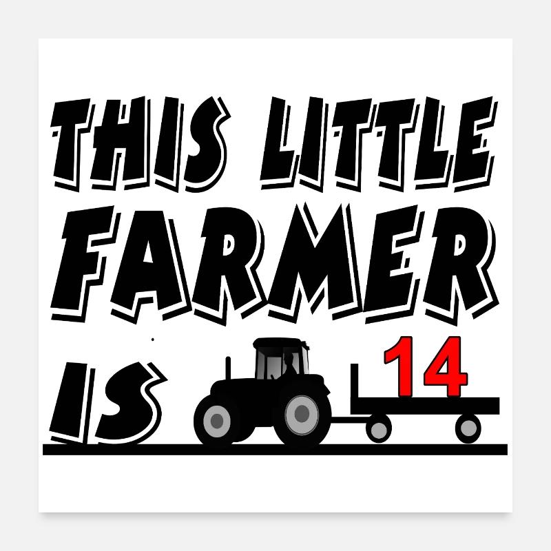 farmer Poster 24" x 24" (60x60 cm)