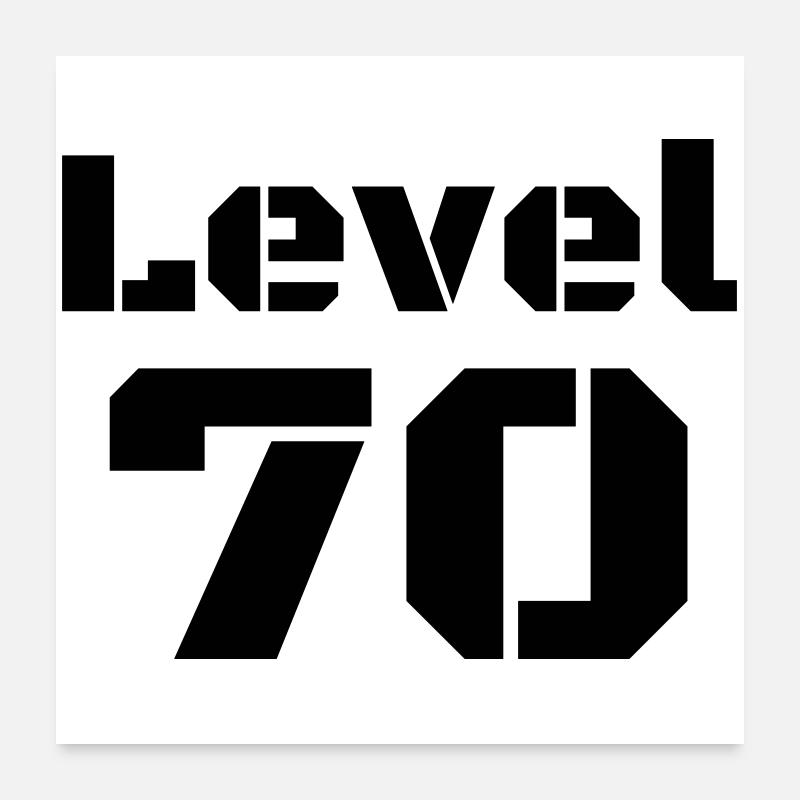 Niveau 70 Poster 60 x 60 cm
