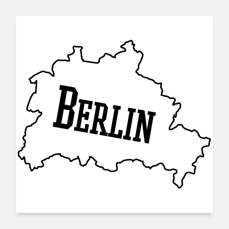 Berlin Poster 60x60 cm