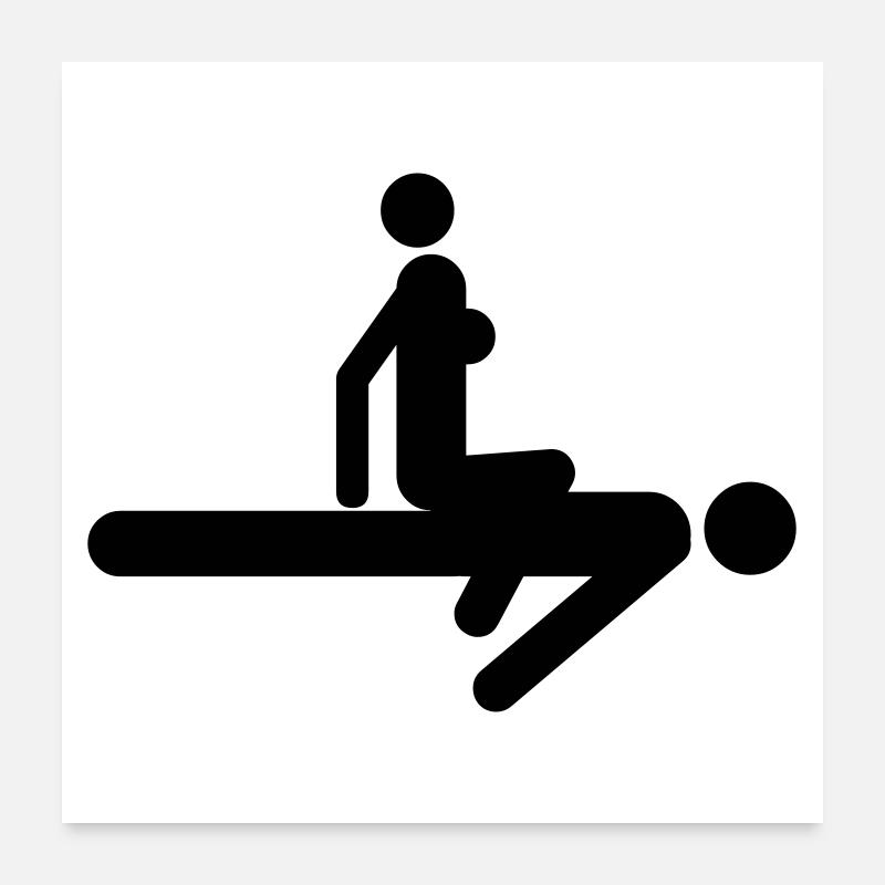 Position de sexe Poster 60 x 60 cm