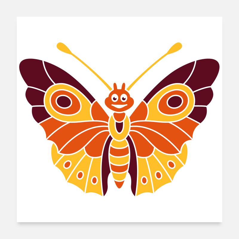 Butterfly (d) Poster 24" x 24" (60x60 cm)