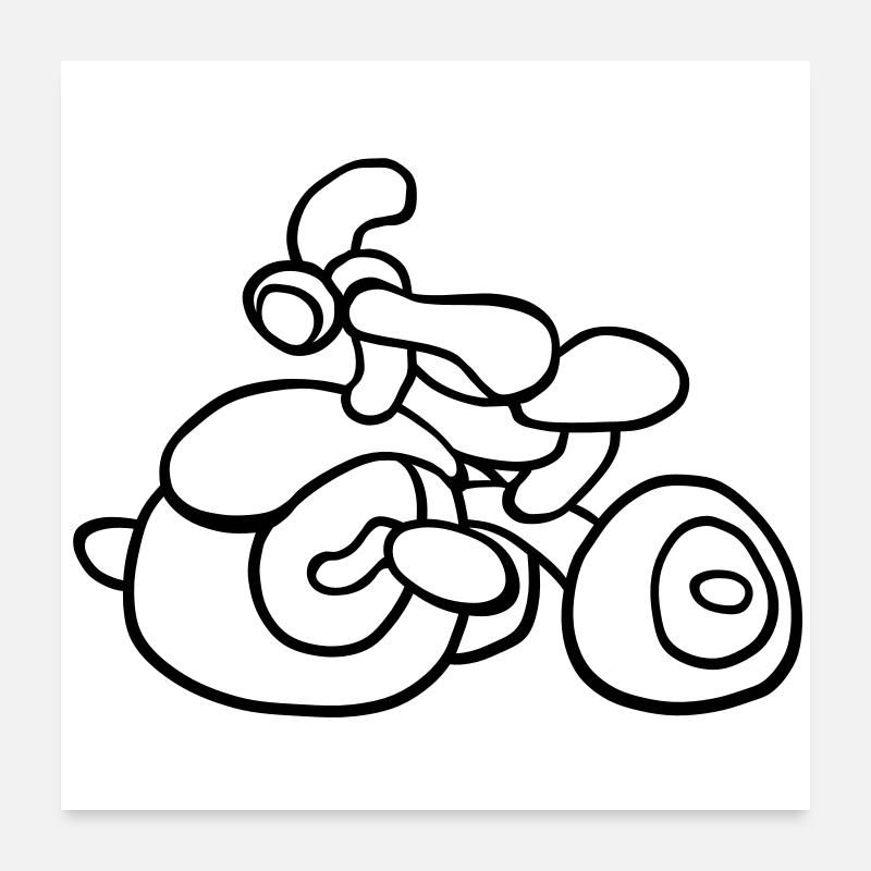 dreirad Poster 60x60 cm