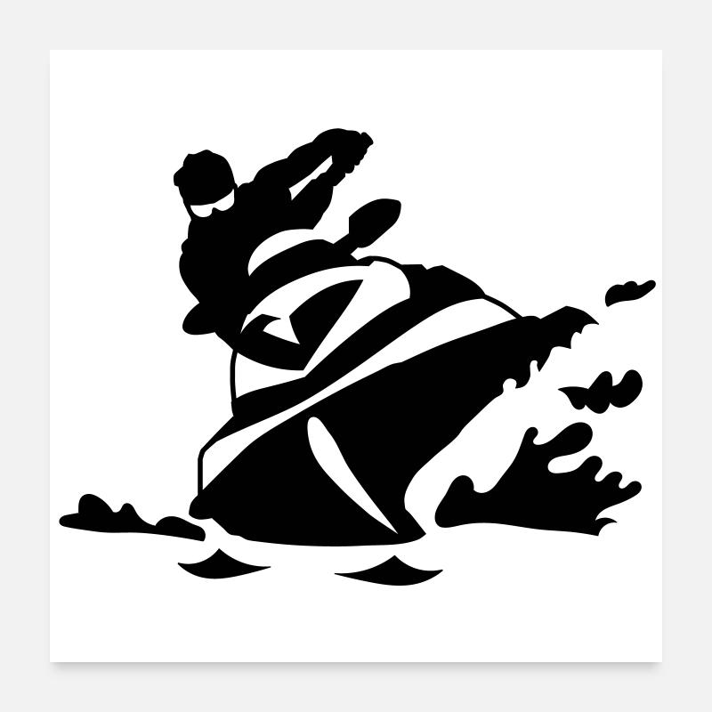 Jetski  Poster 60x60 cm