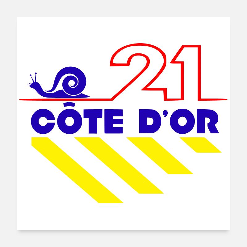 Côte d'or Poster 60 x 60 cm