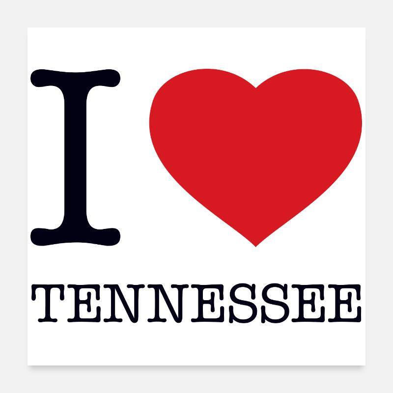 J’ADORE LE TENNESSEE Poster 60 x 60 cm