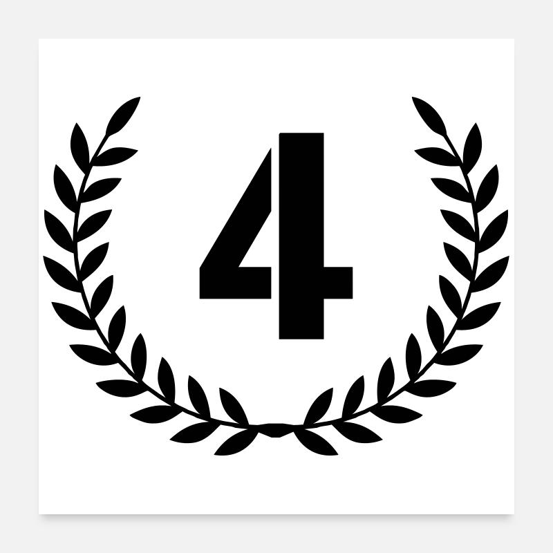 4 Kranz Poster 60x60 cm