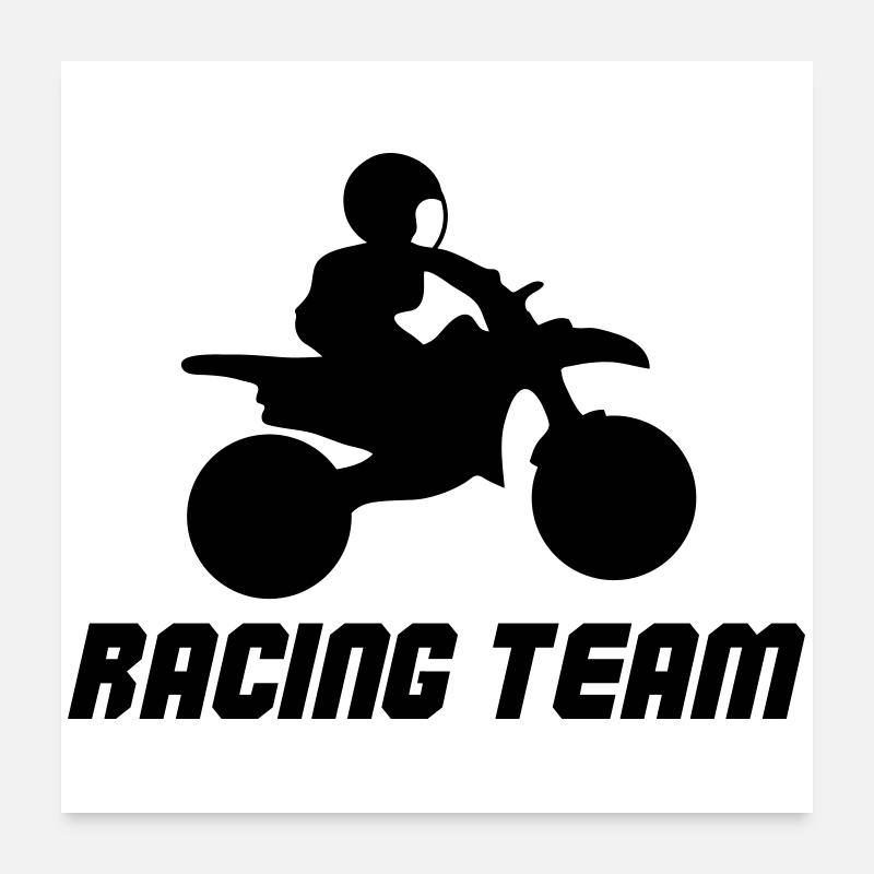 Racing Team Poster 60x60 cm