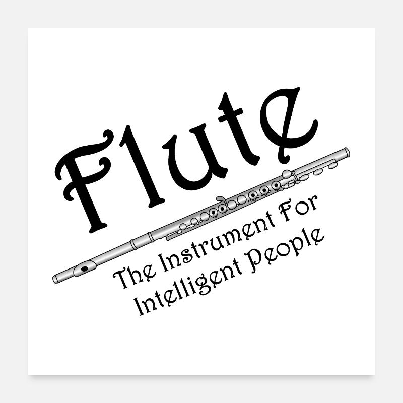 Intelligent Flute Poster 24" x 24" (60x60 cm)