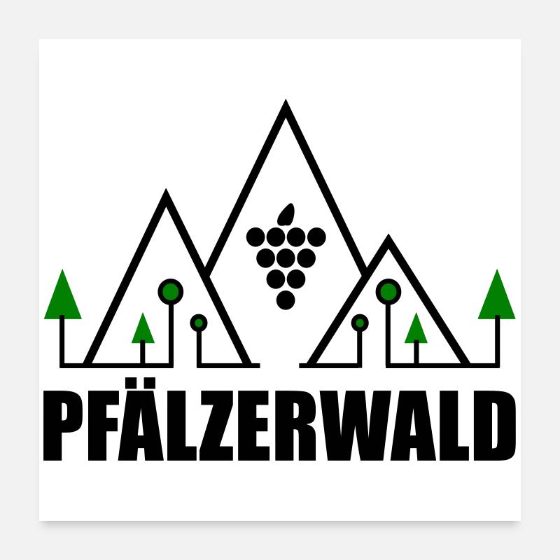 Palatinate Forest - Poster 24" x 24" (60x60 cm) - white