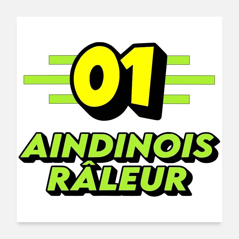 Aindinois râleur Poster 60 x 60 cm