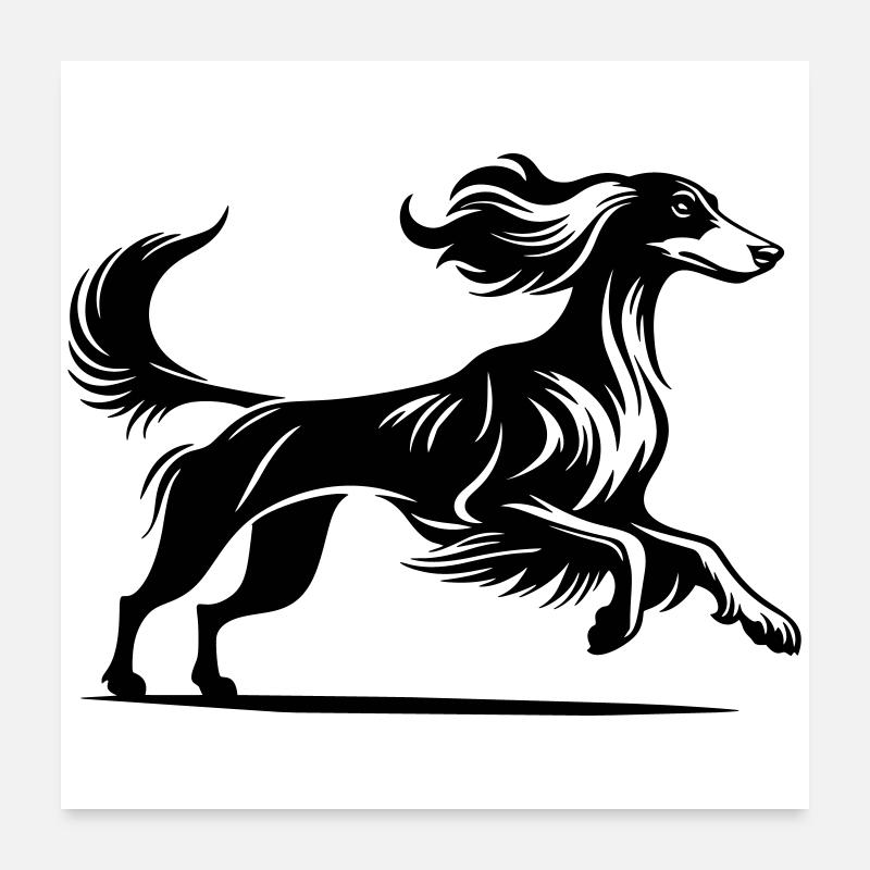 Saluki Poster 24" x 24" (60x60 cm)