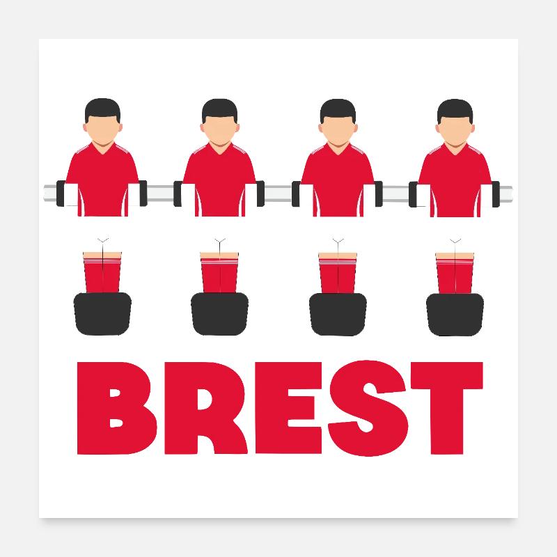 Brest Poster 60 x 60 cm