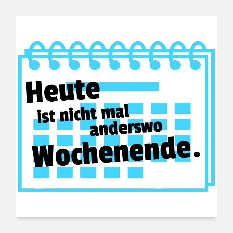 Week-end de nulle part Poster 60 x 60 cm