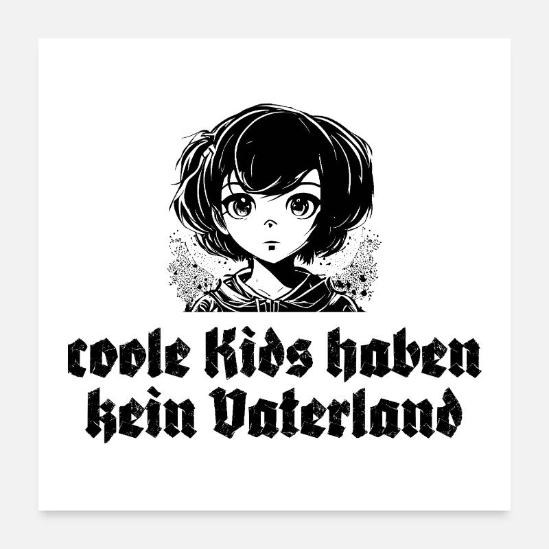 Les enfants cool n’ont pas de patrie Poster 60 x 60 cm