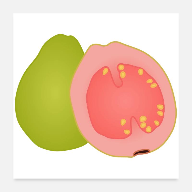 Guava Pop Art Poster 60x60 cm