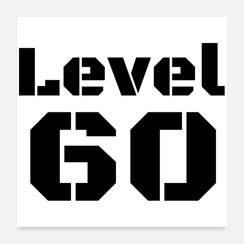 Niveau 60 Poster 60 x 60 cm