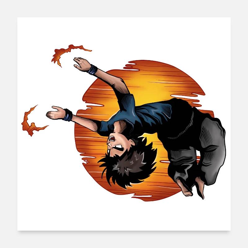 Figurine Backflip Anime Manga Poster 60 x 60 cm