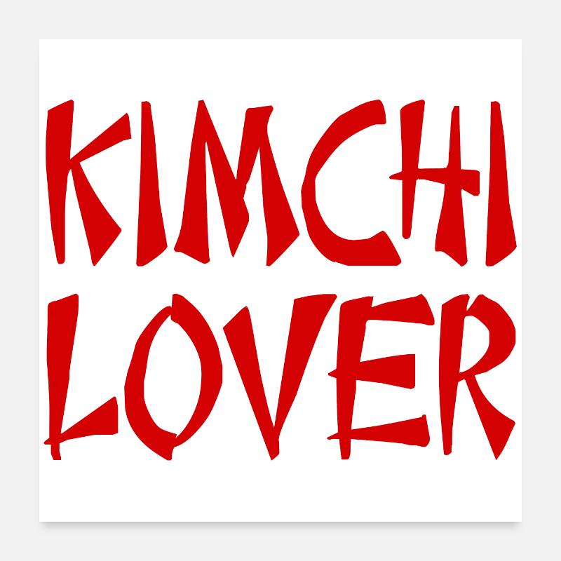 KIMCHI LOVER Corée Poster 60 x 60 cm