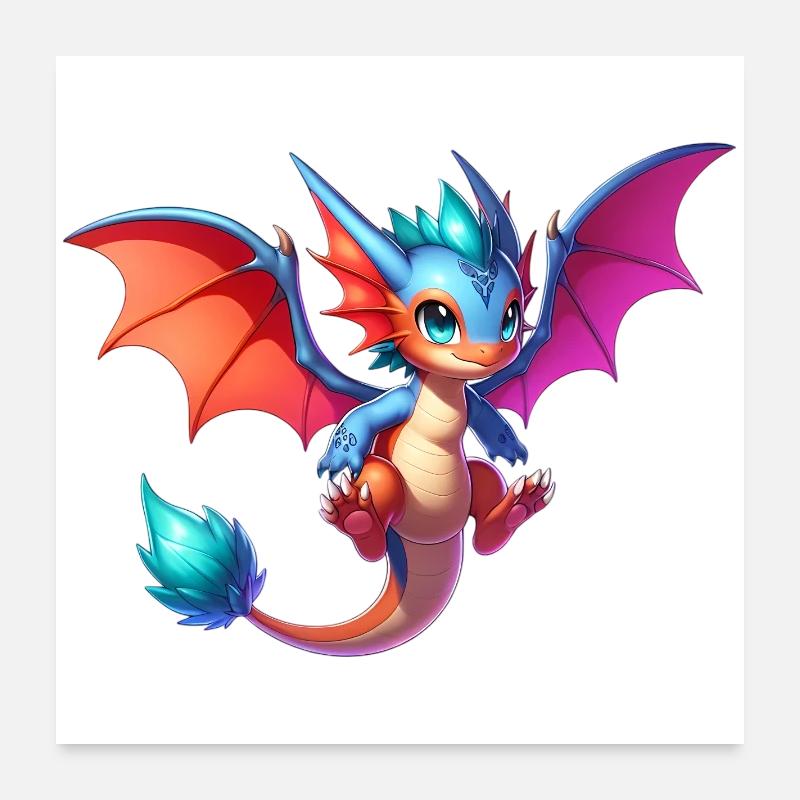 Dragon Poster 60 x 60 cm